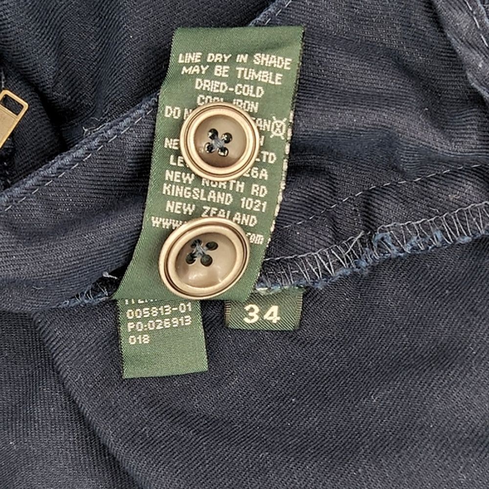 Rodd & Gunn Sandyford Cargo Shorts Size 34 Men Navy Blue Cotton Linen UP0663 - Picture 6 of 8